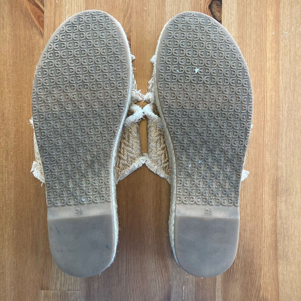 Sam Edelman Espadrille Sandals Size 9.5 Ashlyn Sand Weave Tan Platform Boho - Picture 9 of 12